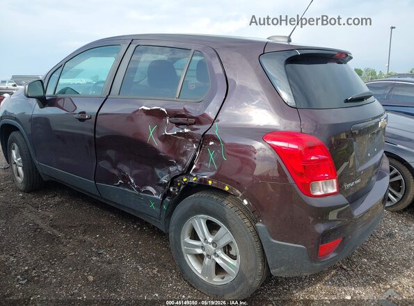 KL7CJNSB3MB346637 2021 CHEVROLET TRAX Burgundy Դիմացի տեսք