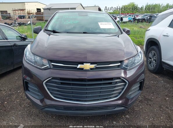 KL7CJNSB3MB346637 2021 CHEVROLET TRAX Burgundy Սարքավորումների վահանակի տեսք