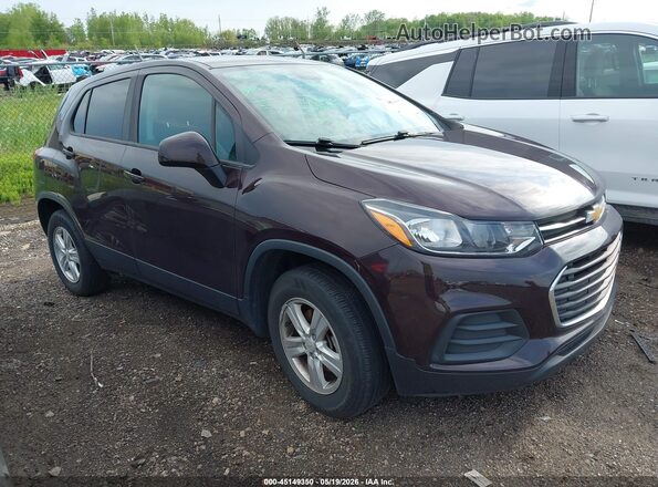 KL7CJNSB3MB346637 2021 CHEVROLET TRAX Burgundy Սալոնի հետևի տեսք