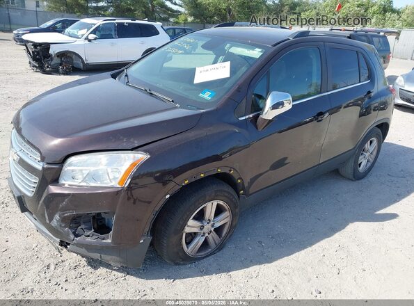 KL7CJPSB7GB587455 2016 CHEVROLET TRAX Purple წინა მარცხენა ხედი სამი მეოთხედიდან
