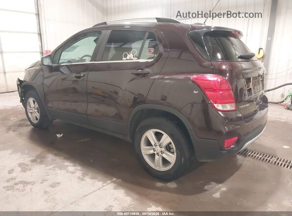KL7CJPSB7LB345789 2020 CHEVROLET TRAX Maroon Rear left