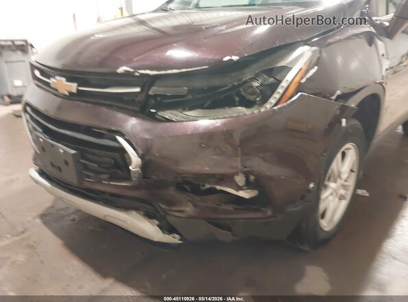 KL7CJPSB7LB345789 2020 CHEVROLET TRAX Maroon Front view