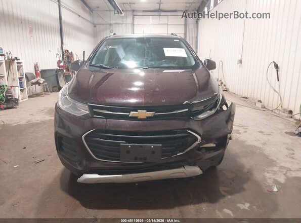KL7CJPSB7LB345789 2020 CHEVROLET TRAX Maroon Instrument cluster view