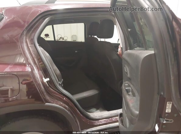 KL7CJPSB7LB345789 2020 CHEVROLET TRAX Maroon VIN sticker view