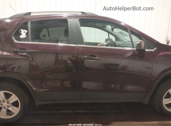 KL7CJPSB7LB345789 2020 CHEVROLET TRAX Maroon Rear interior view