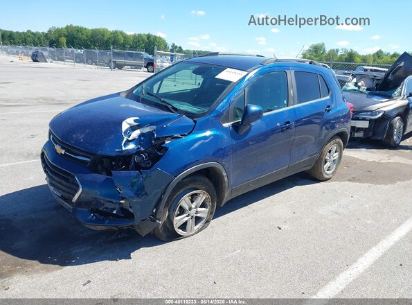 KL7CJPSBXLB334608 2020 CHEVROLET TRAX Blue Передня ліва чверть