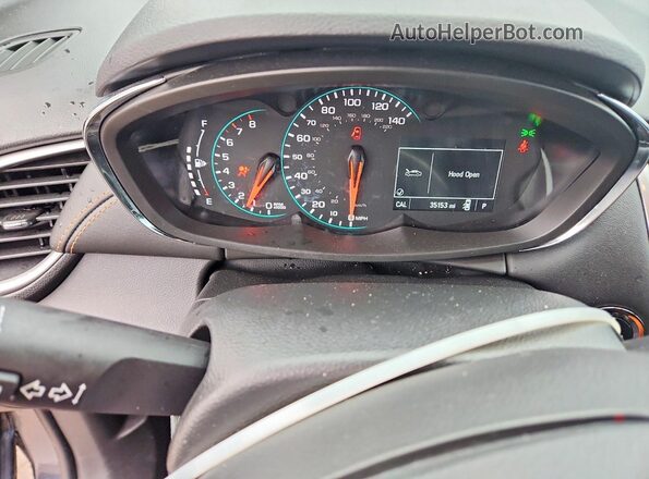 KL7CJPSM0NB523028 2022 CHEVROLET TRAX Серый Вид щитка приборов