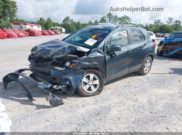 KL7CJPSM6NB532946 2022 CHEVROLET TRAX Серый Передняя левая четверть