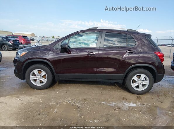 KL7CJPSM7NB562943 2022 CHEVROLET TRAX Burgundy Панорамний вид салону 360°