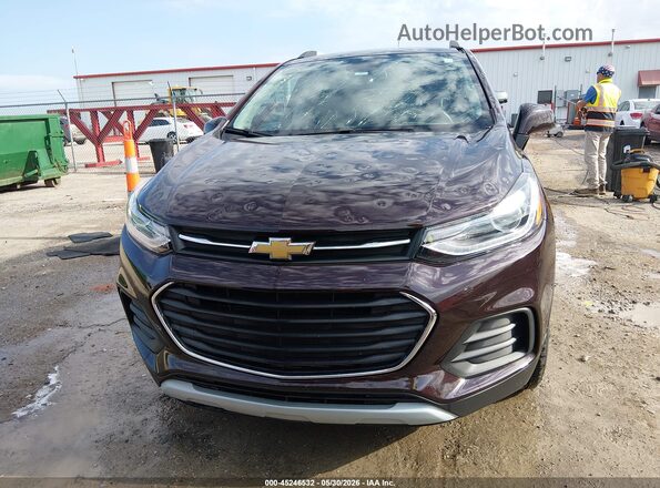 KL7CJPSM7NB562943 2022 CHEVROLET TRAX Burgundy Вид щитка приладів