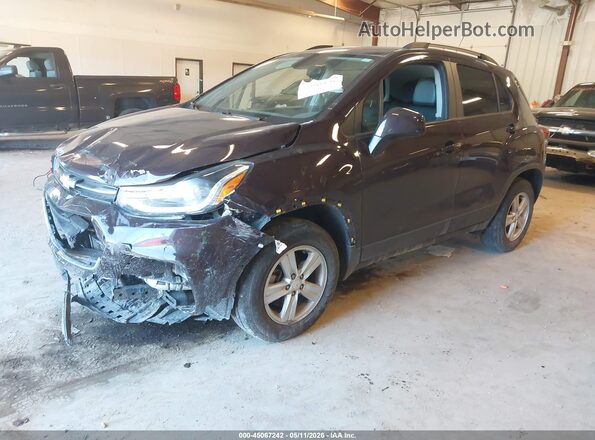 KL7CJPSM8NB513914 2022 CHEVROLET TRAX Фиолетовый Передняя левая четверть