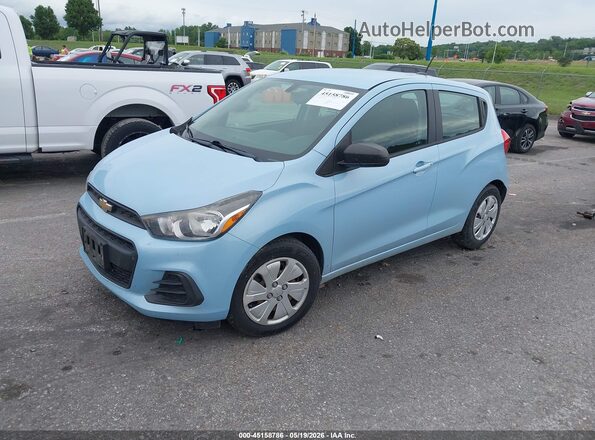 KL8CA6SA8GC561678 2016 CHEVROLET SPARK Light Blue Передняя левая четверть