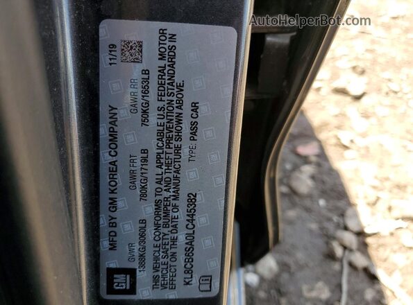 KL8CB6SA0LC445382 2020 CHEVROLET SPARK Gray Շարժիչի բաժամունքի տեսք