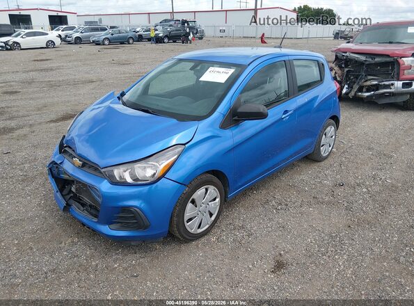 KL8CB6SA2JC471303 2018 CHEVROLET SPARK Blue Przód lewy