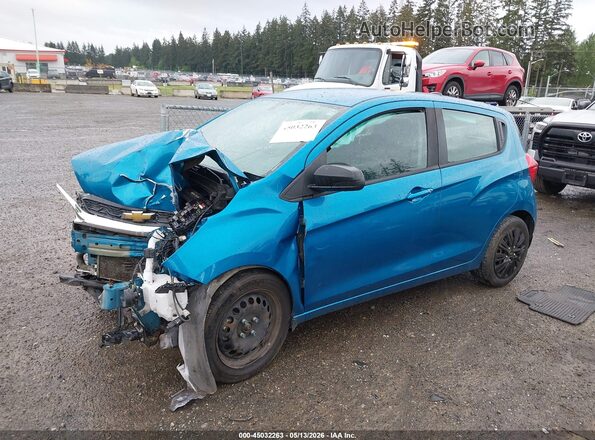 KL8CB6SA2KC706154 2019 CHEVROLET SPARK Синий Передняя левая четверть