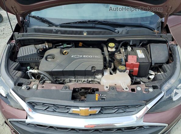 KL8CB6SA4KC814808 2019 CHEVROLET SPARK Burgundy Vista interior trasera