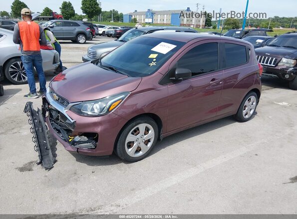 KL8CB6SA5KC757194 2019 CHEVROLET SPARK Фиолетовый Передняя левая четверть