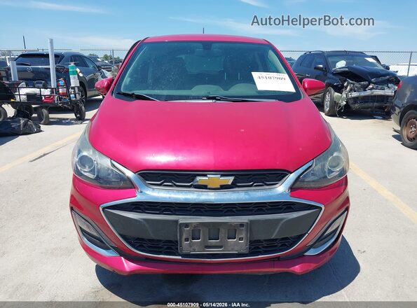 KL8CC6SA8LC451833 2020 CHEVROLET SPARK Red Vista del cuadro de instrumentos