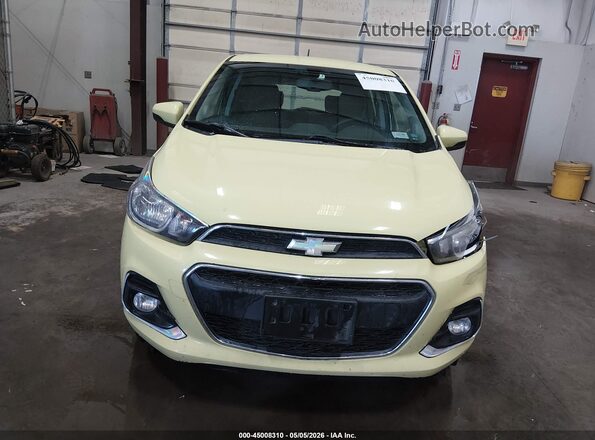 KL8CD6SA1JC422118 2018 CHEVROLET SPARK Yellow Instrument cluster view