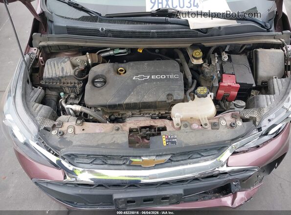KL8CD6SA3KC708120 2019 CHEVROLET SPARK Burgundy უკანა ხედი