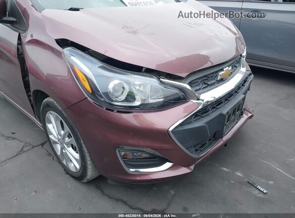 KL8CD6SA3KC708120 2019 CHEVROLET SPARK Burgundy ხელსაწყოთა პანელის ხედი