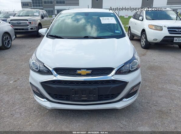 KL8CD6SA8KC701910 2019 CHEVROLET SPARK White Vista del cuadro de instrumentos