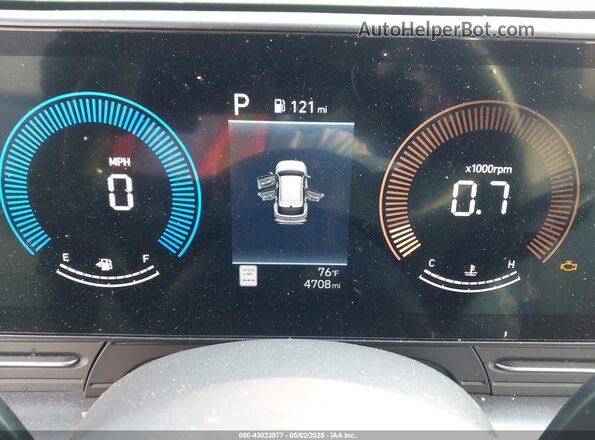 KM8HBCABXSU324448 2025 HYUNDAI KONA Gray Հետևի նստատեղերի տեսք