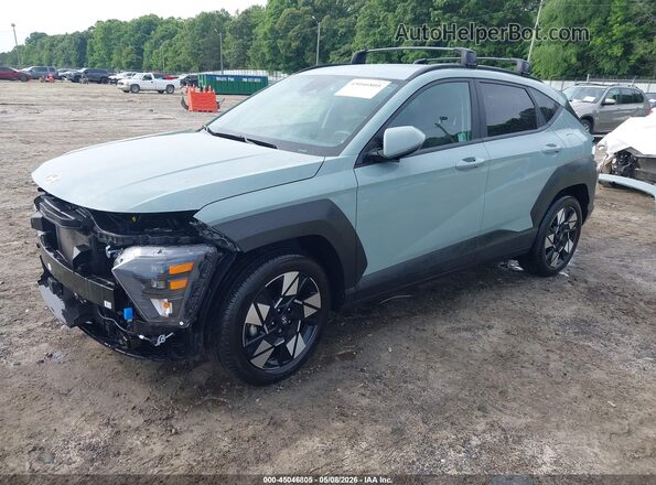 KM8HC3AB3SU288017 2025 HYUNDAI KONA Light Blue წინა მარცხენა ხედი სამი მეოთხედიდან