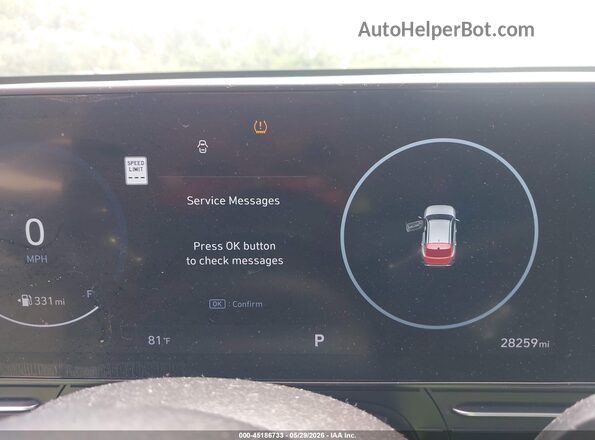 KM8HCCAB1RU179419 2024 HYUNDAI KONA Black უკანა სავარძლების ხედი