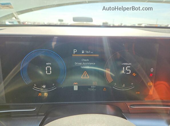 KM8HF3AB3TU386327 2026 HYUNDAI KONA Бирюзовый Вид щитка приборов
