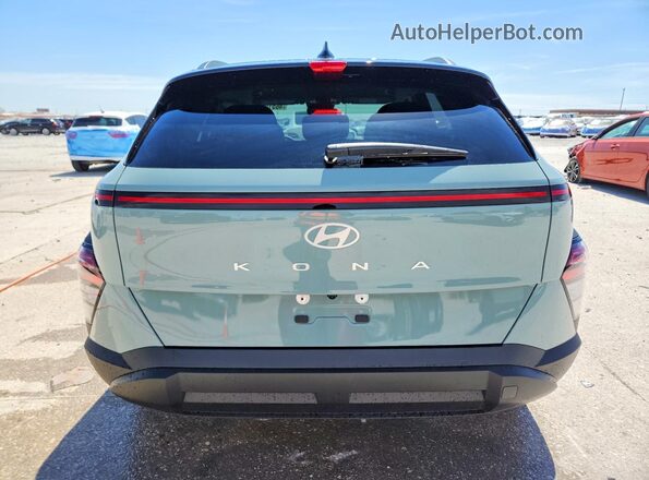 KM8HF3AB3TU386327 2026 HYUNDAI KONA Бирюзовый Вид сзади