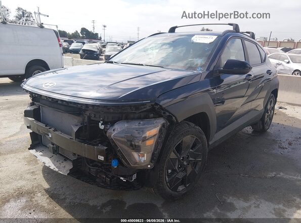 KM8HF3AB3TU402963 2026 HYUNDAI KONA Dark Blue წინა მარცხენა ხედი სამი მეოთხედიდან