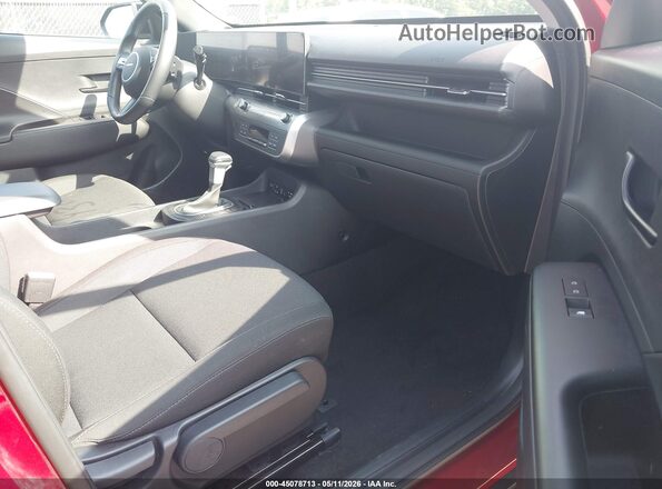KM8HF3AB6TU408501 2026 HYUNDAI KONA Red Вид салону спереду