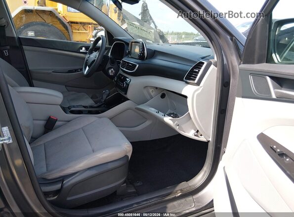 KM8J23A40LU129446 2020 HYUNDAI TUCSON Gray Front interior view