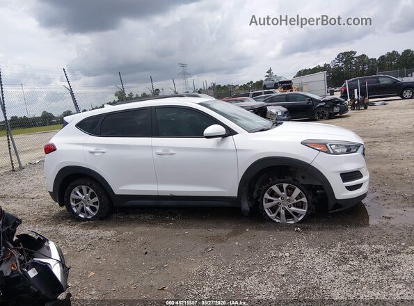 KM8J23A40MU339014 2021 HYUNDAI TUCSON Белый Вид задней части салона