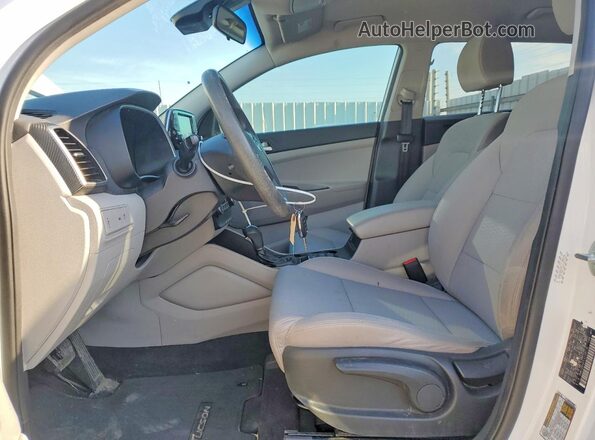 KM8J23A47LU128116 2020 HYUNDAI TUCSON White Widok wnętrza z przodu