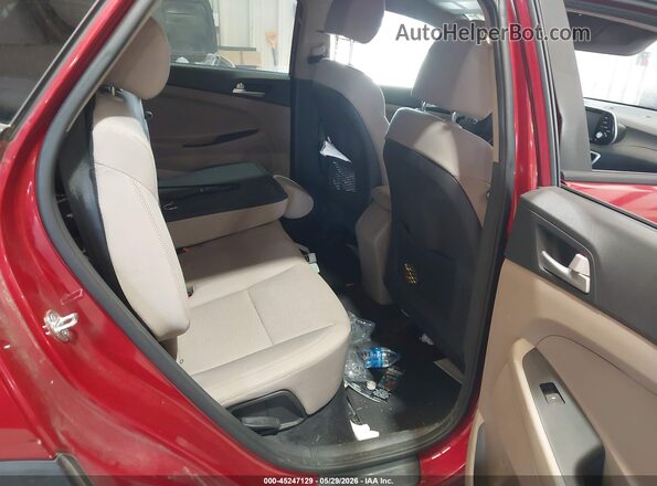 KM8J23A4XMU403835 2021 HYUNDAI TUCSON Burgundy Vista de la etiqueta del VIN