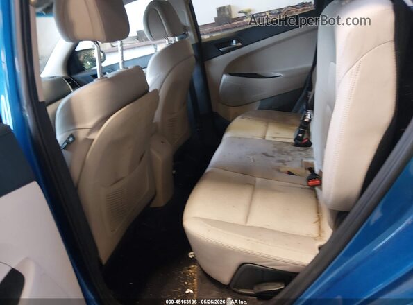 KM8J2CA46JU792744 2018 HYUNDAI TUCSON Blue Vista de la etiqueta del VIN