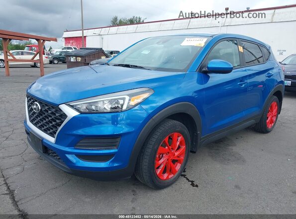 KM8J2CA46LU172673 2020 HYUNDAI TUCSON Синий Передняя левая четверть