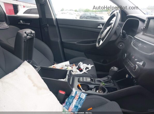 KM8J2CA46LU172673 2020 HYUNDAI TUCSON Синий Вид салона спереди