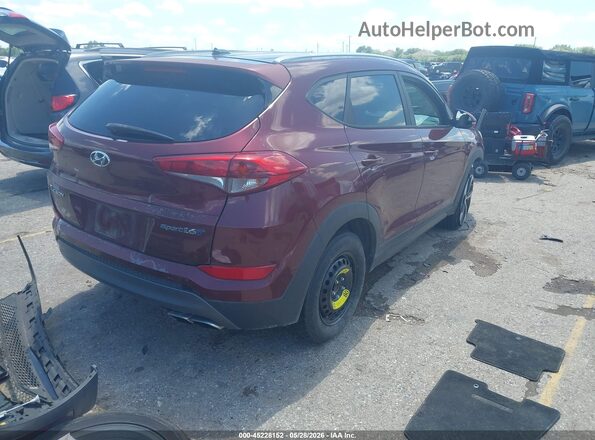 KM8J33A23GU076873 2016 HYUNDAI TUCSON Burgundy Задня права чверть