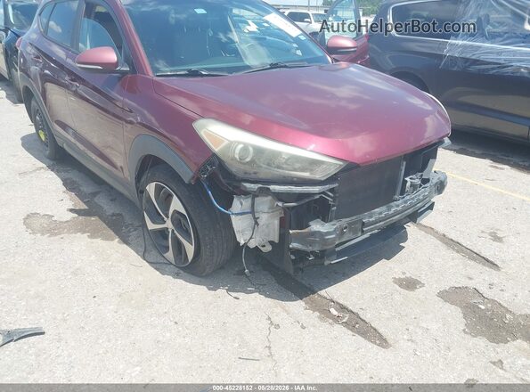 KM8J33A23GU076873 2016 HYUNDAI TUCSON Burgundy Вид спереду