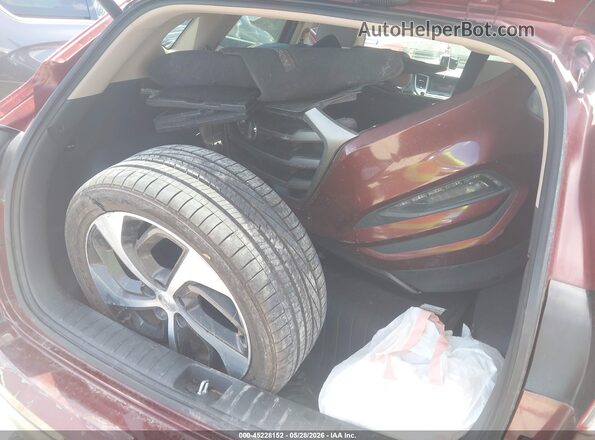 KM8J33A23GU076873 2016 HYUNDAI TUCSON Burgundy Вид щитка приладів
