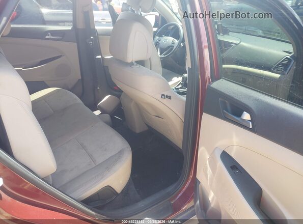 KM8J33A23GU076873 2016 HYUNDAI TUCSON Burgundy Вид наклейки з VIN-кодом