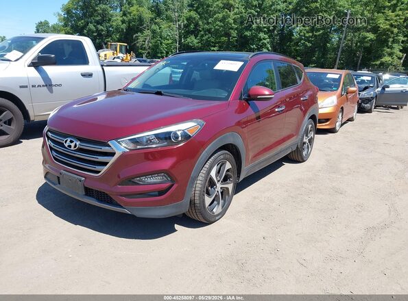 KM8J33A29GU025586 2016 HYUNDAI TUCSON Бордовый 