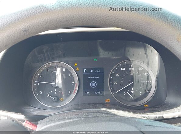 KM8J33A40KU058907 2019 HYUNDAI TUCSON Blue Rear seats view