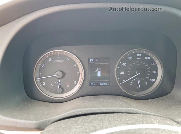 KM8J33A41HU418565 2017 HYUNDAI TUCSON Black Widok zestawu wskaźników