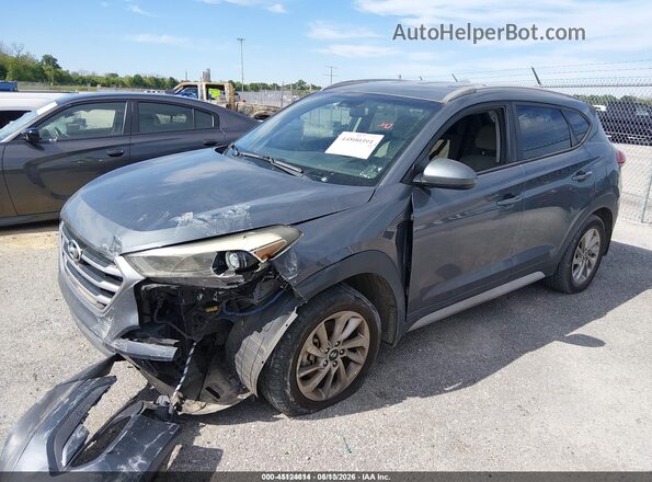KM8J33A44JU669201 2018 HYUNDAI TUCSON Gray Передня ліва чверть