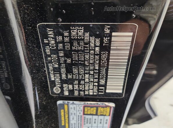 KM8J33A44LU264863 2020 HYUNDAI TUCSON Black 