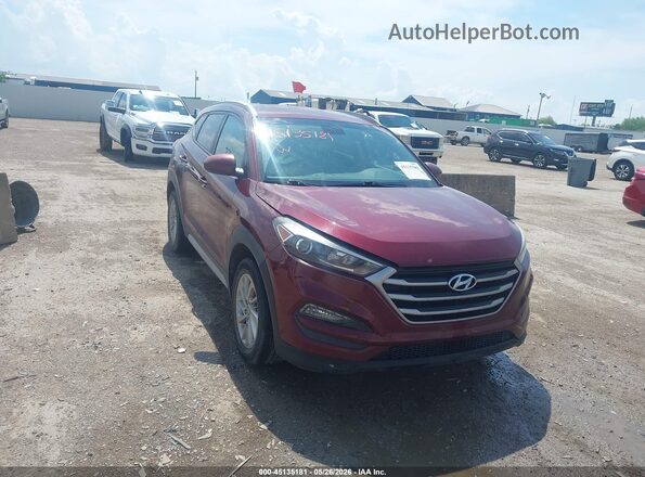 KM8J33A47JU662002 2018 HYUNDAI TUCSON Red Widok z przodu